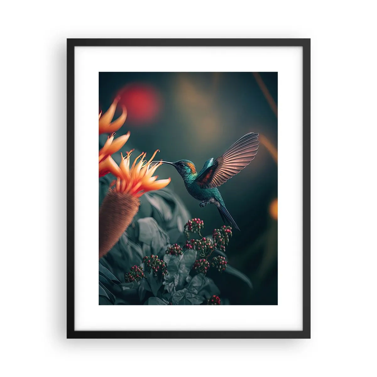 Plagát v čiernom ráme - Skutočne pestrý život - 40x50 cm
