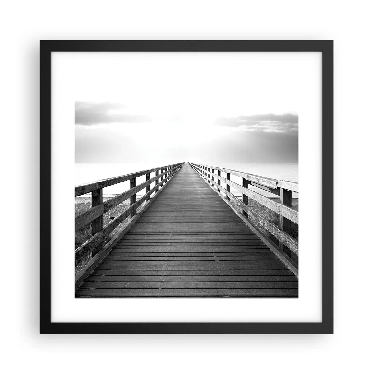 Plagát v čiernom ráme - Do diaľky… - 40x40 cm