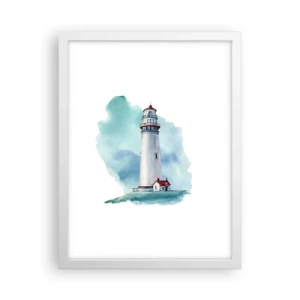 Plagát v bielom ráme - Nežná sestra blankytu - 30x40 cm