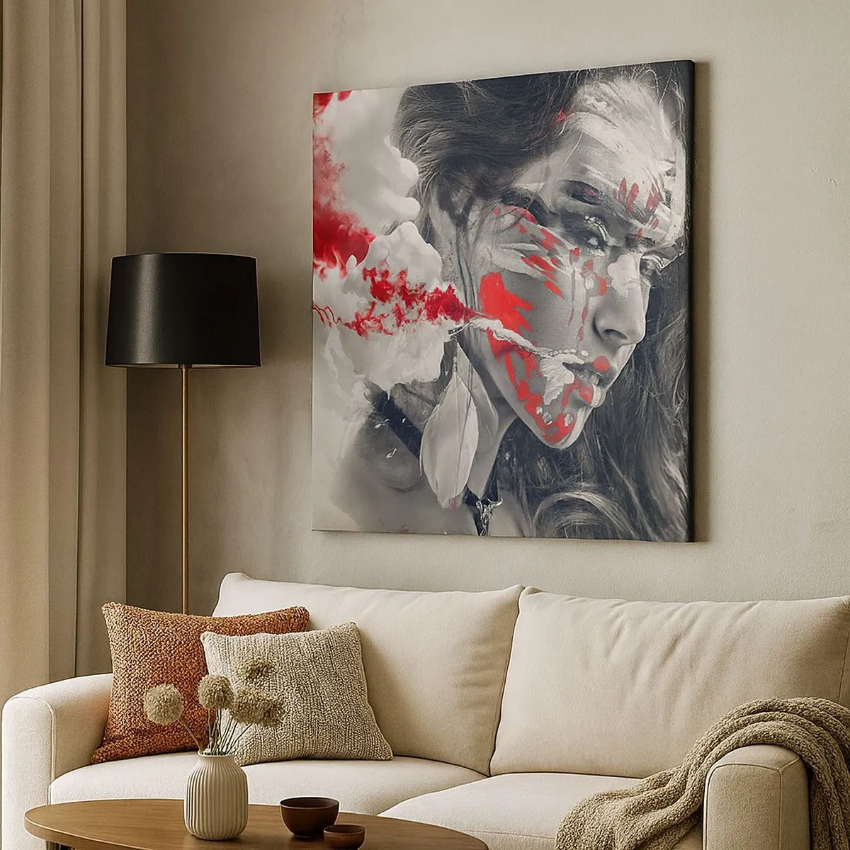 Obraz na plátne - V škárach absurdity - 30x30 cm