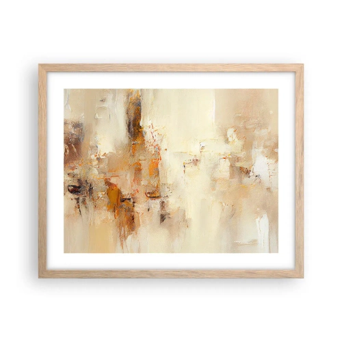 Plagát v ráme zo svetlého duba - Duša jantáru - 50x40 cm