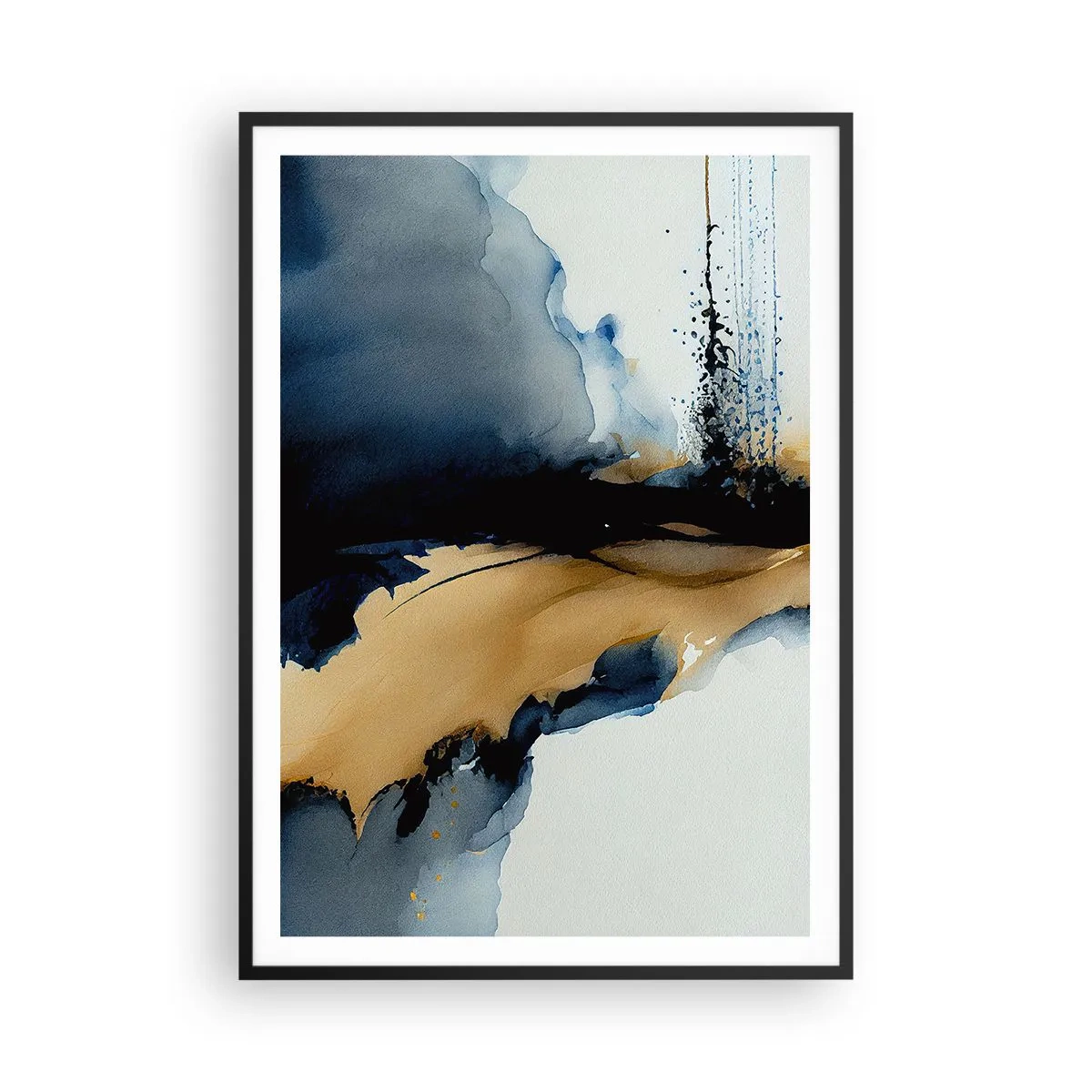 Plagát v čiernom ráme - Za závojom - 70x100 cm