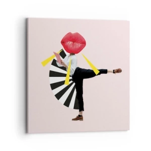 Obraz na plátne - Surrealistický pop-art - 70x70 cm