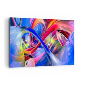 Obraz na plátne - Tanec farieb - 120x80 cm