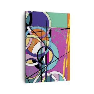 Obraz na plátne - Kruh za kruhom - 70x100 cm