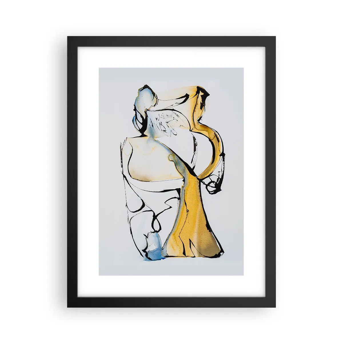 Plagát v čiernom ráme - Sklenená abstrakcia - 30x40 cm