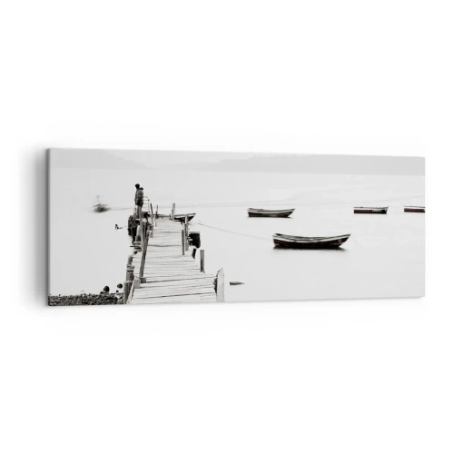 Obraz na plátne - Pri tichej a čistej vode - 140x50 cm