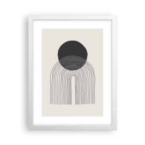 Plagát v bielom ráme - Chvenie a istota - 30x40 cm