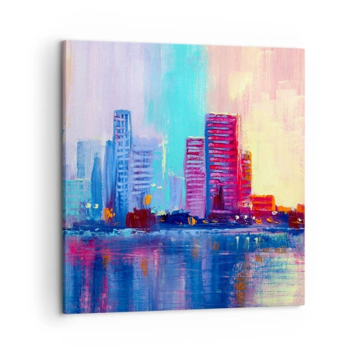 Obraz na plátne - Vykúpané vo farbách - 50x50 cm