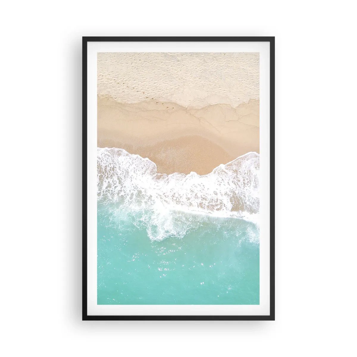 Plagát v čiernom ráme - Maznavý dotyk - 61x91 cm