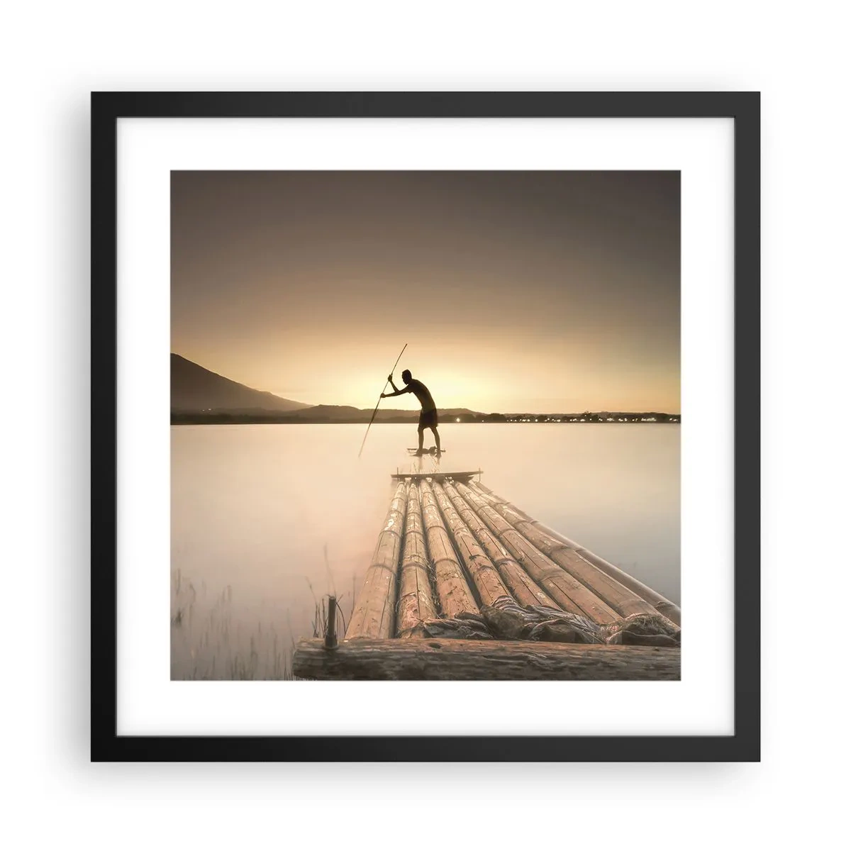 Plagát v čiernom ráme - Pred odpočinkom - 40x40 cm
