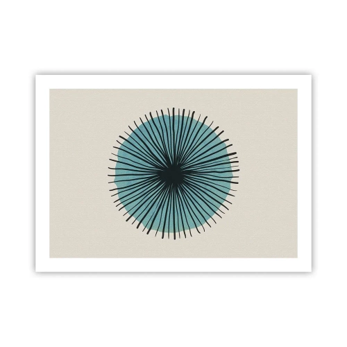 Plagát - Žiariaca modrá - 70x50 cm