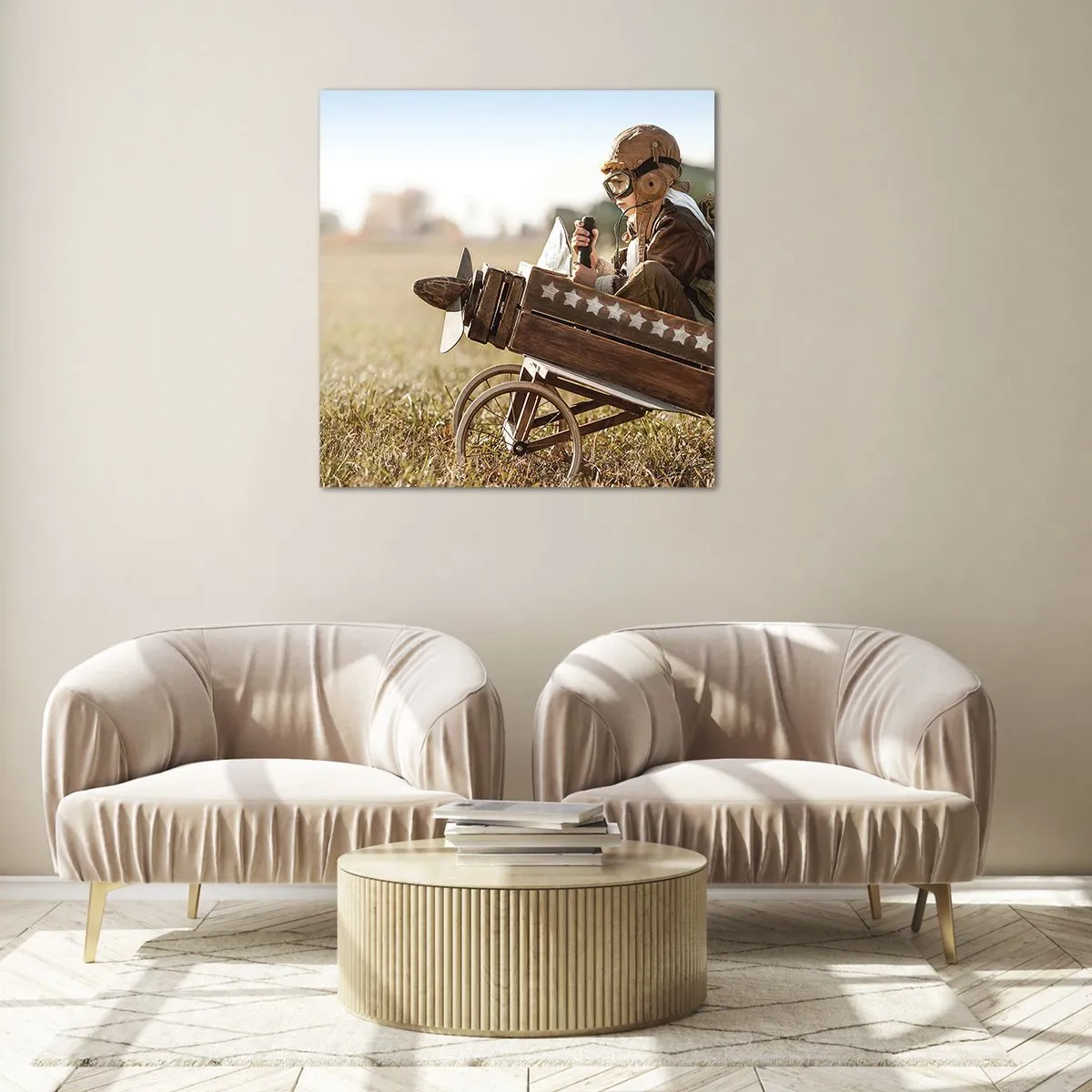 Obraz na skle - Štart do snov - 60x60 cm