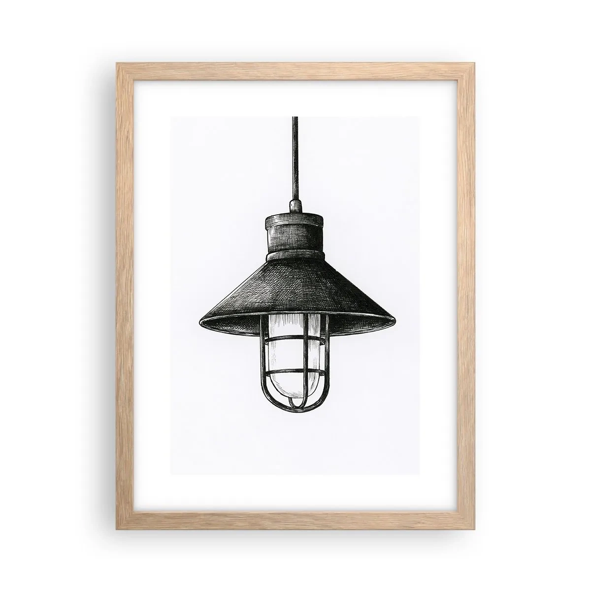 Plagát v ráme zo svetlého duba - Ako pred rokmi… - 30x40 cm