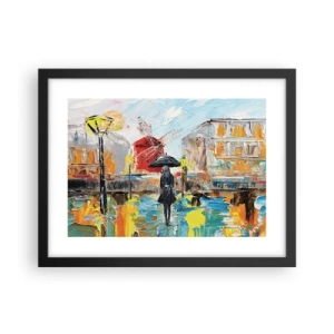 Plagát v čiernom ráme - Parížske legendy - 40x30 cm