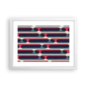 Plagát v bielom ráme - Dovnútra a dopredu - 40x30 cm