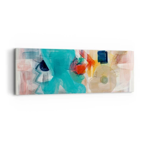 Obraz na plátne - Farebná hra - 90x30 cm