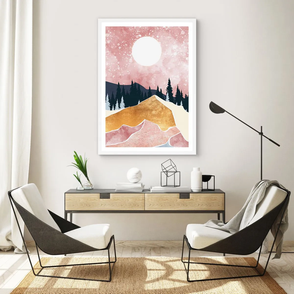 Plagát v bielom ráme - Nočná hliadka - 70x100 cm