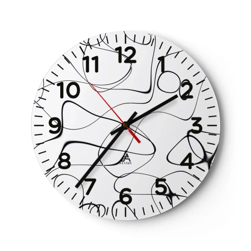 Nástenné hodiny - Cesty života, zákruty osudu - 30x30 cm