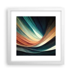 Plagát v bielom ráme - Utkané z farieb - 30x30 cm