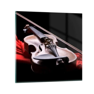 Obraz na skle - Hudba pocitov - 70x70 cm