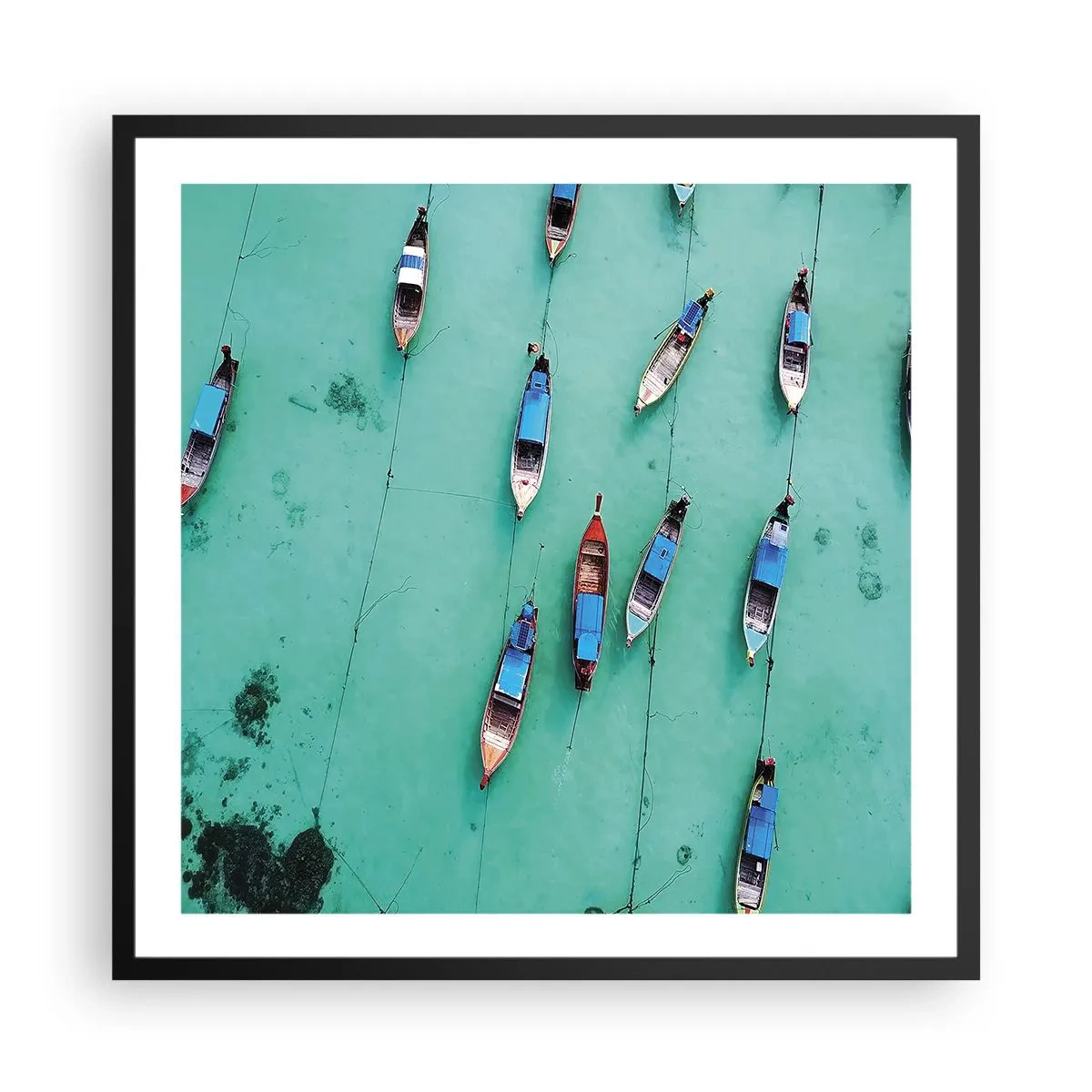 Plagát v čiernom ráme - V radostnom očakávaní - 60x60 cm