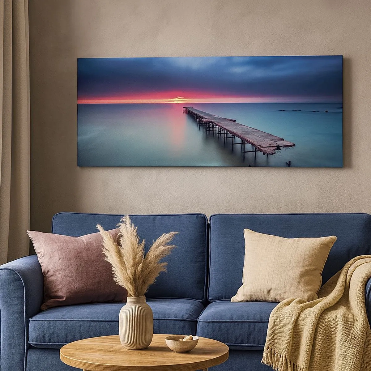 Obraz na plátne - Medzi nebom a zemou - 100x40 cm