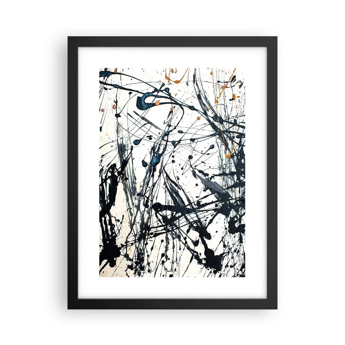 Plagát v čiernom ráme - Expresionistická abstrakcia - 30x40 cm