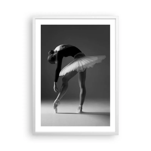 Plagát v bielom ráme - Bella ballerina - 50x70 cm