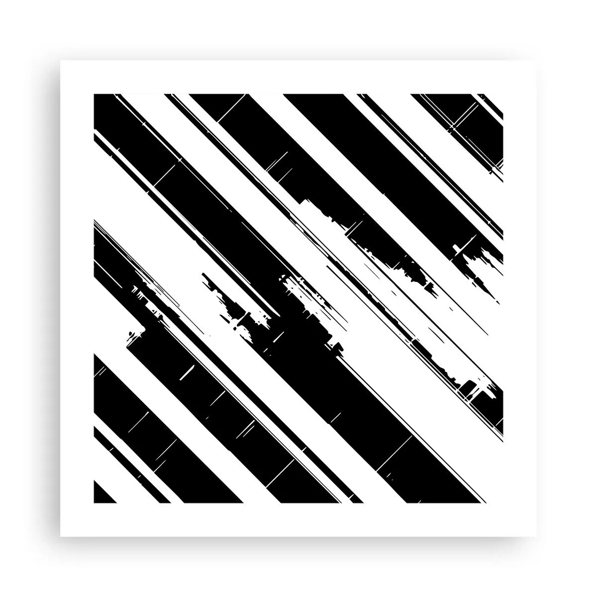 Plagát - Intenzívna a dynamická kompozícia - 50x50 cm