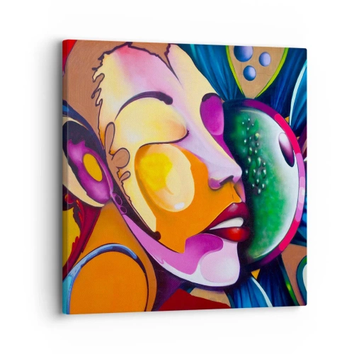 Obraz na plátne - Dotknúť sa farbou - 30x30 cm