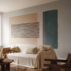 Fototapeta Premium Sand - Všetko v poriadku - Abstrakcia, Grafika, Minimalizmus - 100x70 cm