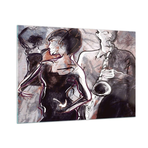 Obraz na skle - Rozplynúť sa v hudbe - 100x70 cm