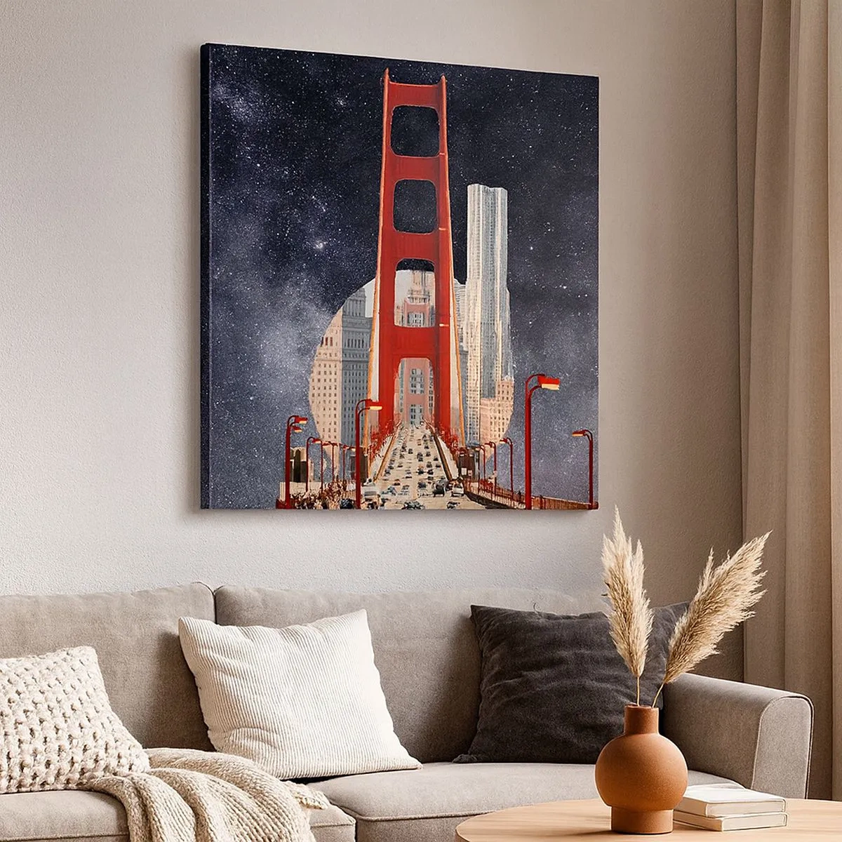 Obraz na plátne - Vždy v centre - 30x30 cm