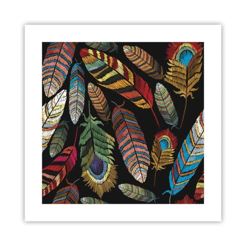 Plagát - Vtáčí karneval - 40x40 cm