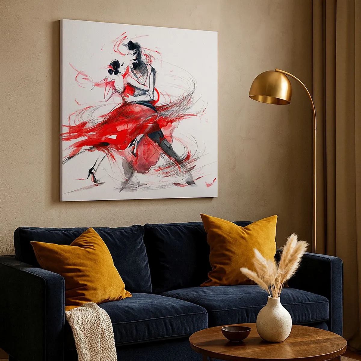 Obraz na plátne - Tango - rytmus náruživosťou - 30x30 cm