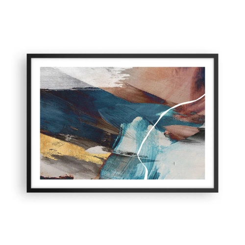 Plagát v čiernom ráme - Na plno a s energiou - 70x50 cm