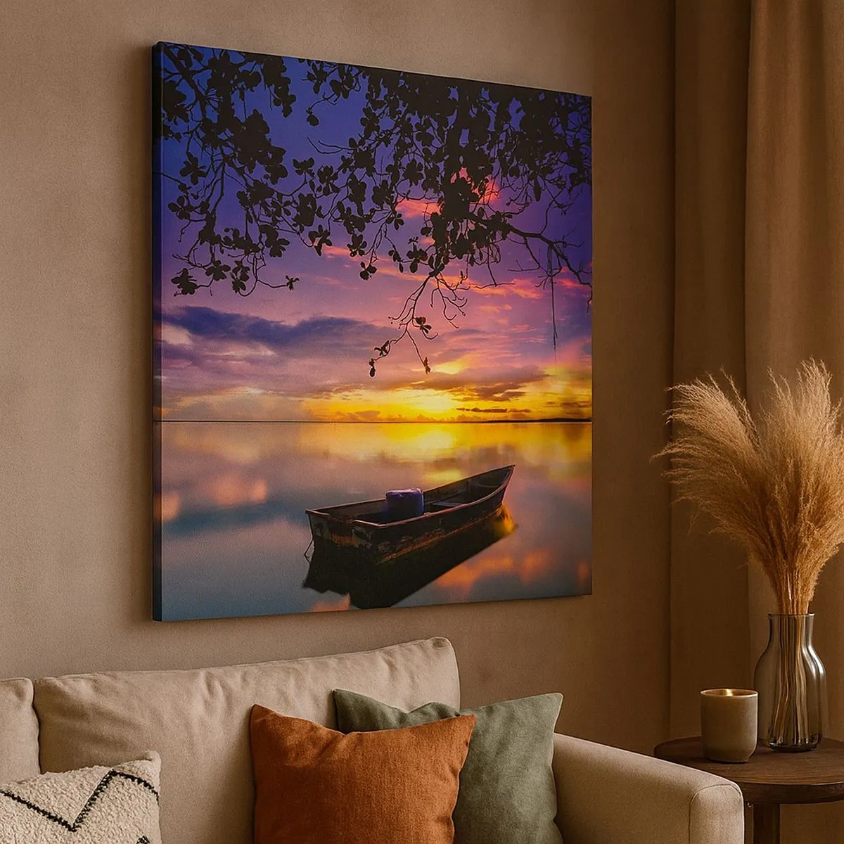 Obraz na plátne - „Zdá sa, že visíš uprostred neba…“ - 30x30 cm