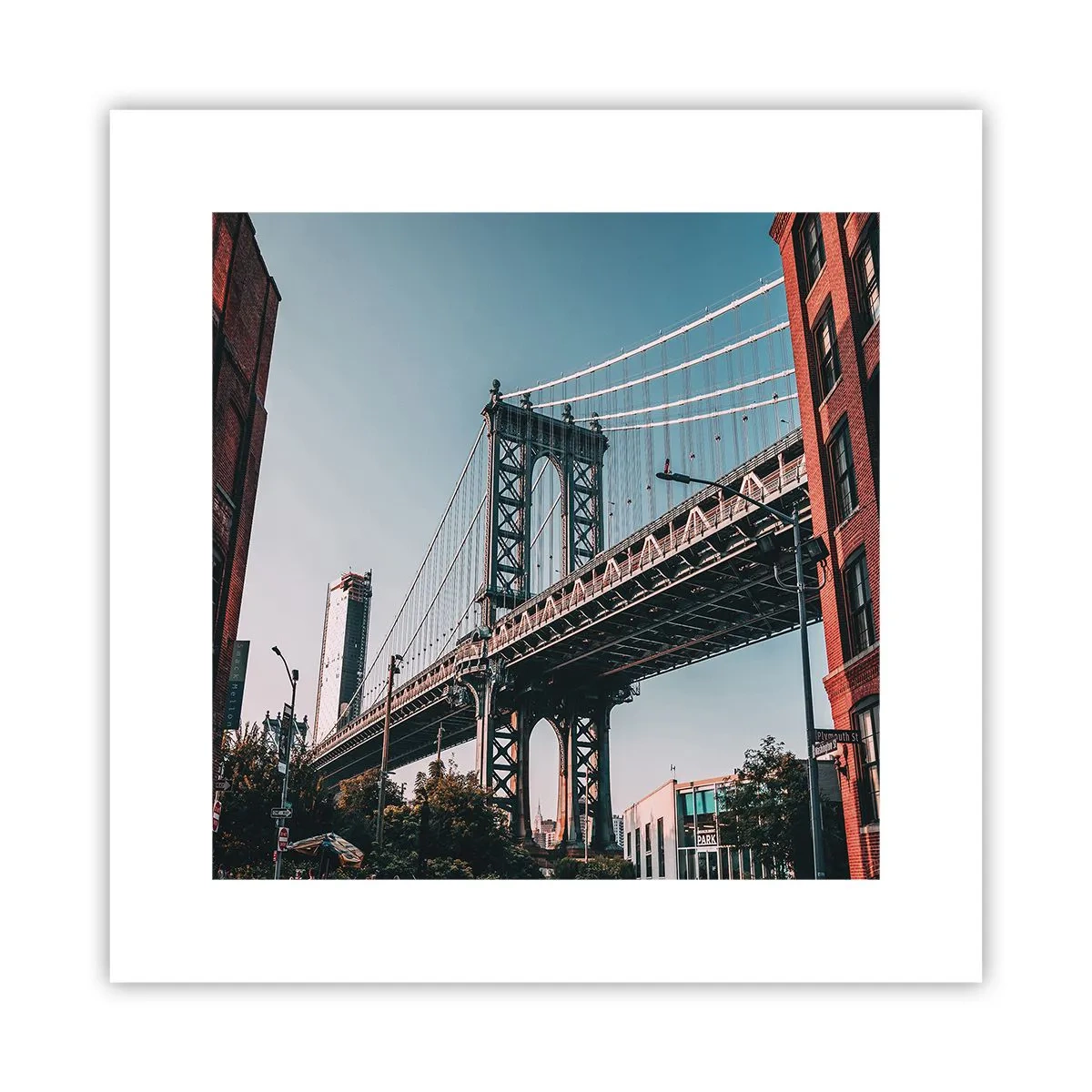 Plagát - Nad vlnami mesta - 30x30 cm