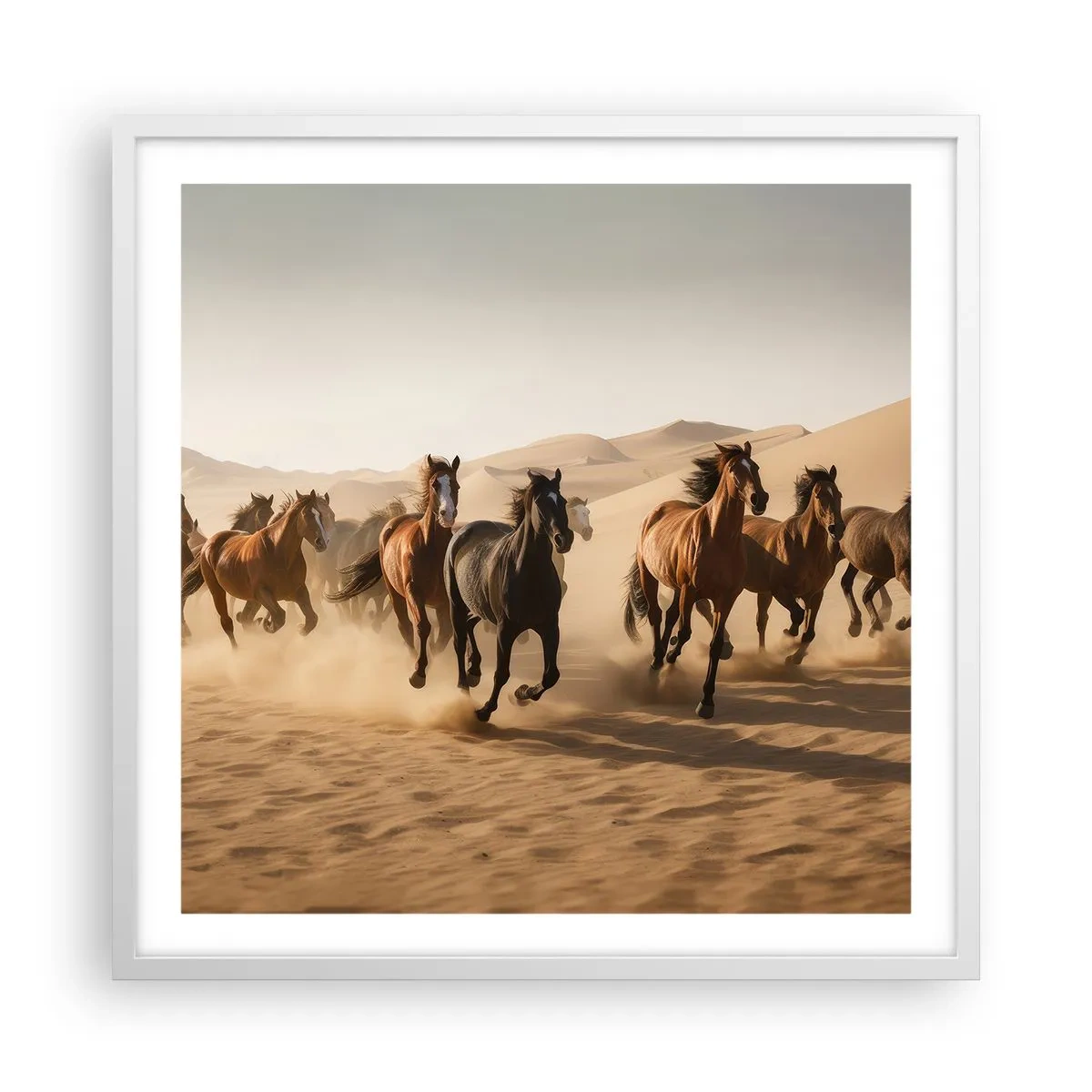 Plagát v bielom ráme - Voľné ako vietor - 60x60 cm