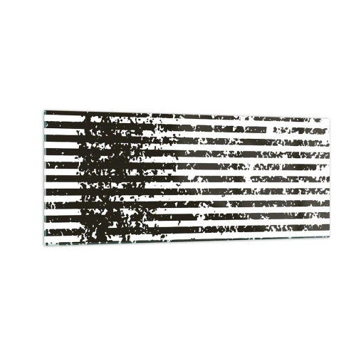 Obraz na skle - Rytmus a šum - 100x40 cm