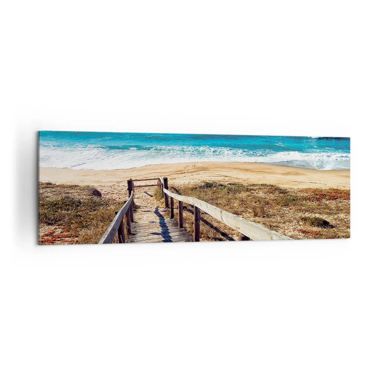 Obraz na plátne - Bež! - 160x50 cm