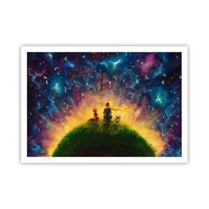 Plagát - Láska a priateľstvo - celý svet - 100x70 cm