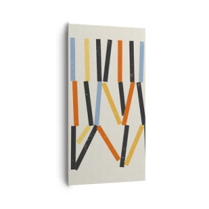 Obraz na plátne - Kompozícia na úrovni - 65x120 cm