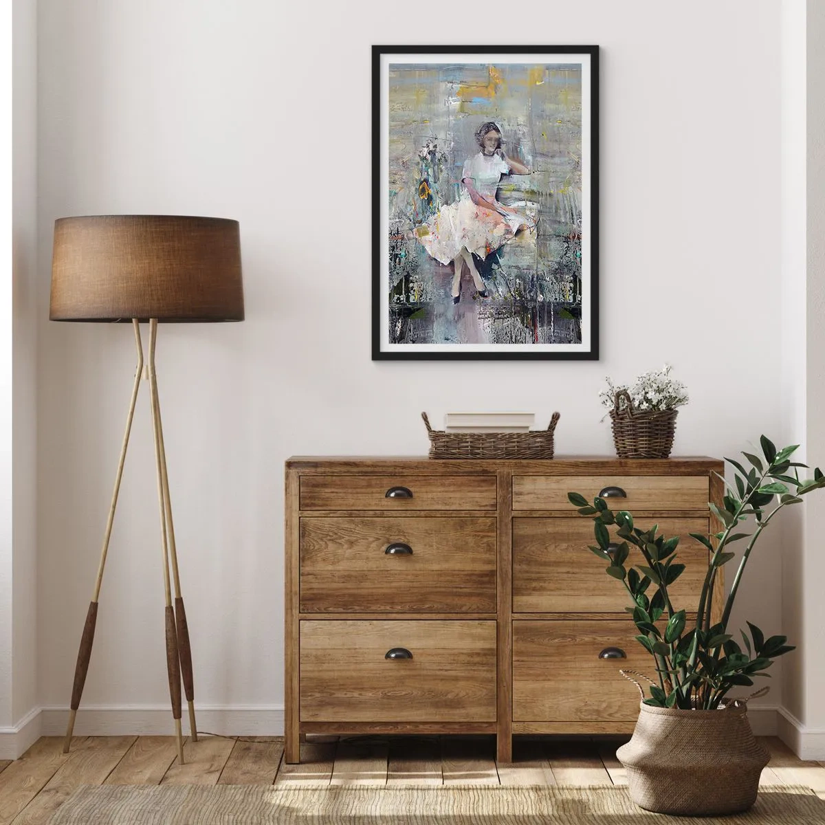 Plagát v čiernom ráme - Klasická a moderná - 61x91 cm