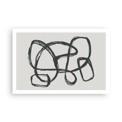 Plagát - Abstrakcie v slučke - 91x61 cm