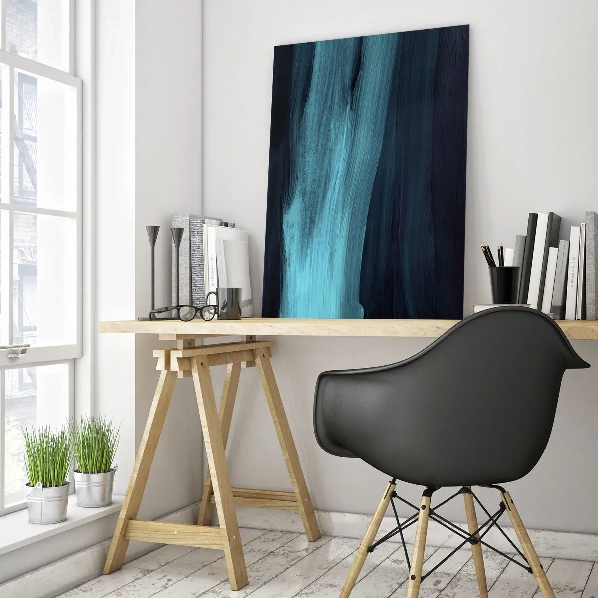 Obraz na skle - Plávaj s prúdom - 50x70 cm