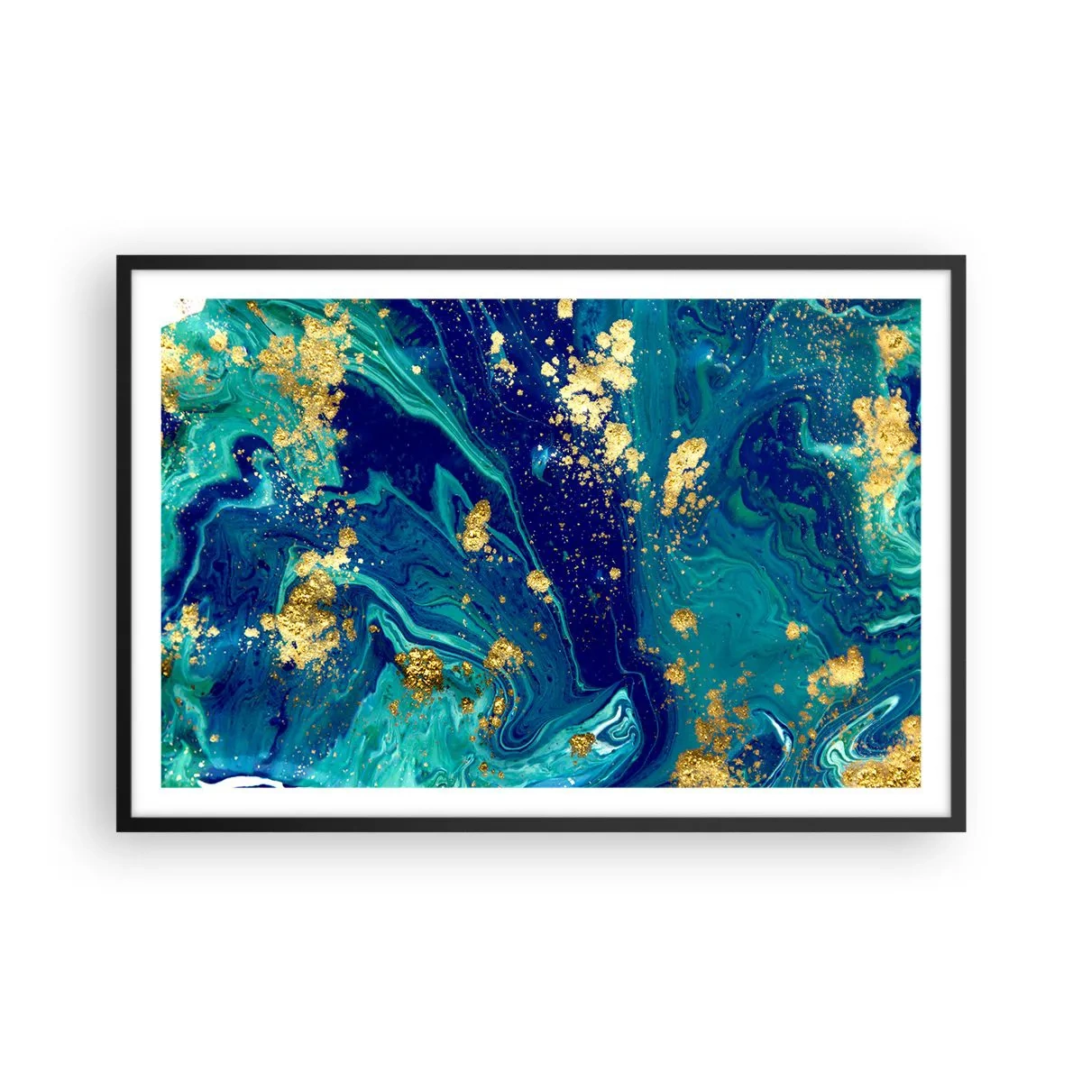Plagát v čiernom ráme - Plátky slnka  - 91x61 cm