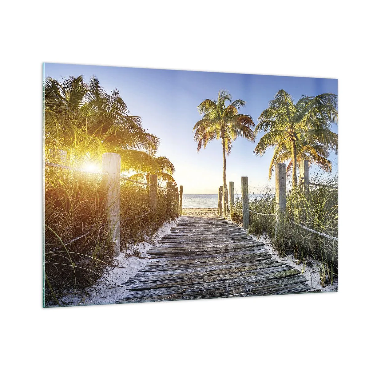 Obraz na skle - Priamo do raja - 100x70 cm