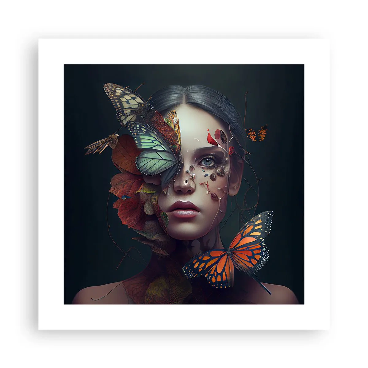 Plagát - Nádherná metamorfóza - 40x40 cm